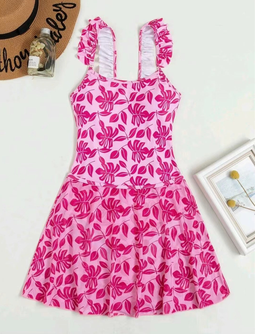 European And American Printed One-piece Bikini Swimsuit