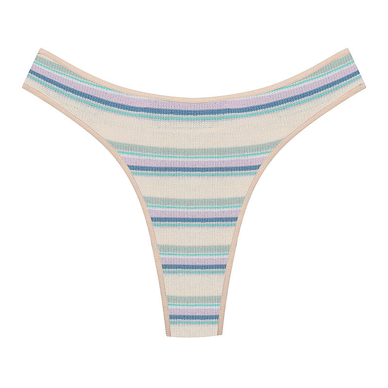 Contrast Color Stitching Pants Cotton Summer Comfort Briefs