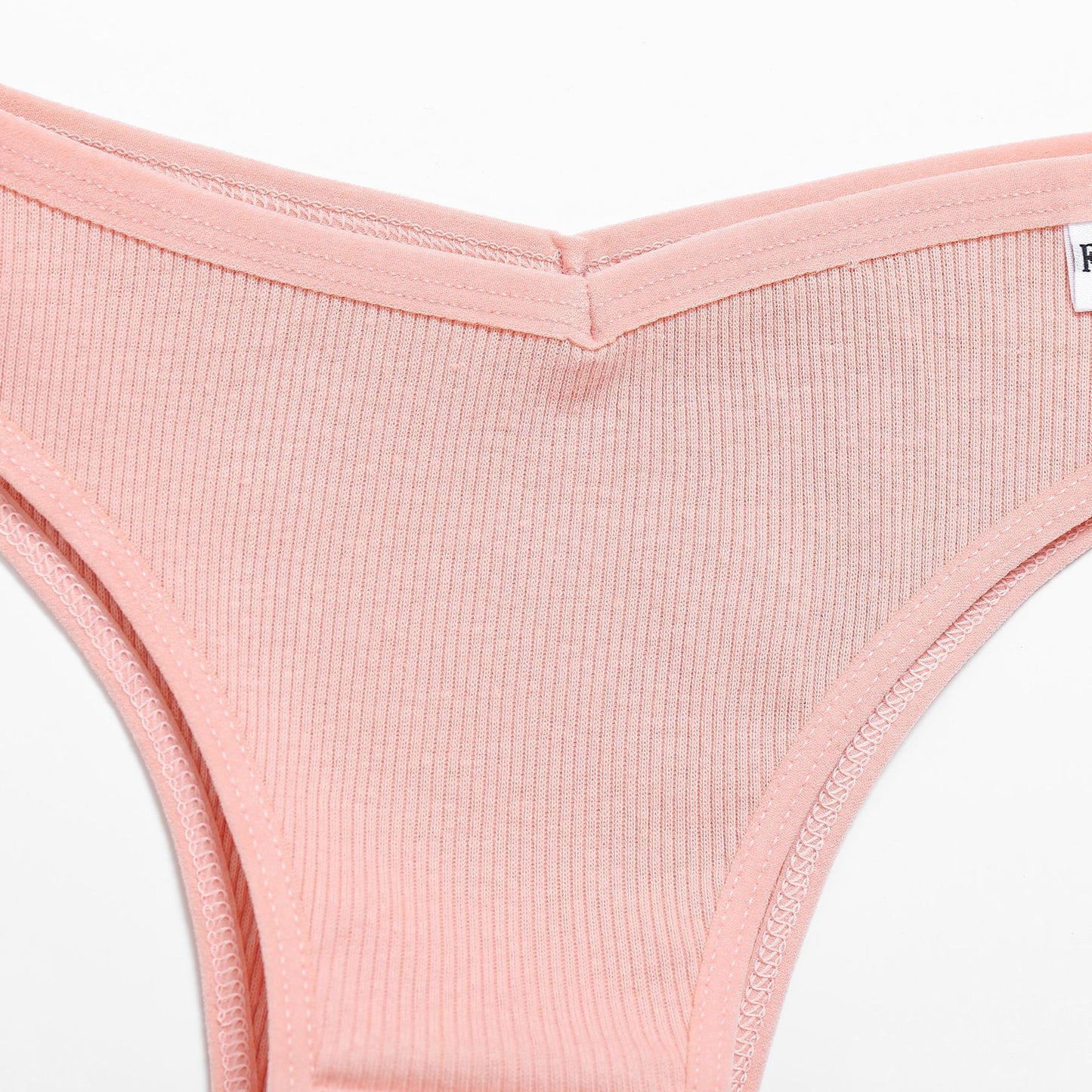 Threaded Cotton Low Waist Breathable And Comfortable Briefs
