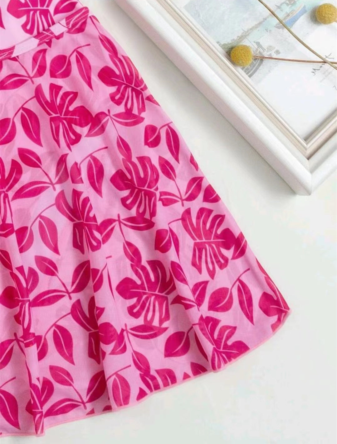 European And American Printed One-piece Bikini Swimsuit