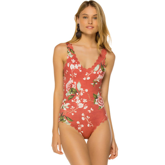 New Printed One-Piece Swimsuit Bikini Ladies Swimwear
