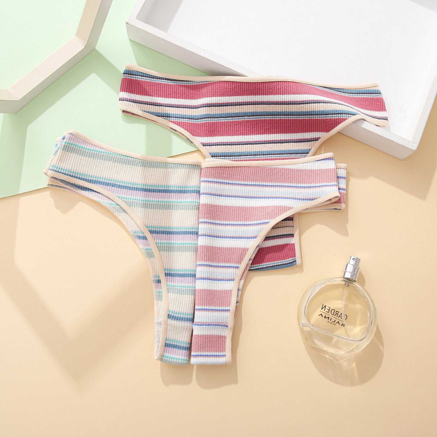 Contrast Color Stitching Pants Cotton Summer Comfort Briefs