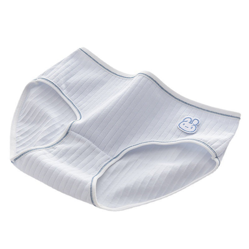 Women's Pure Color Simple Cute Cartoon Comfortable Breathable Underwear